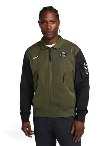 Nike Paris Saint-Germain Unlined Full-Zip Bomber Jacket DQ8972-325