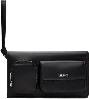 Versace Black Cargo Trifold Pouch 1014444_1A08027