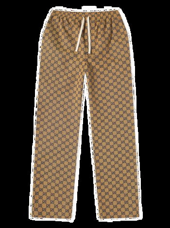 Gucci Beige & Navy GG Trousers