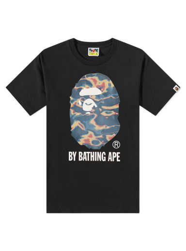 BAPE Multi Label Ape Face Tee Black