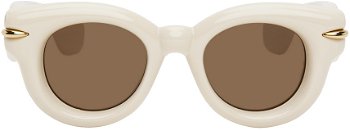 Loewe Off-White Inflated Round Sunglasses LW40118I 192337149870