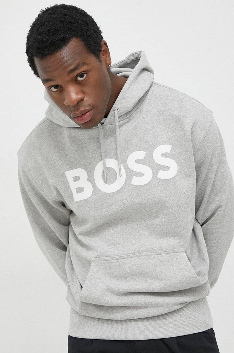 Sweatshirt BOSS Logo-Print Hoodie in French-terry 50487134