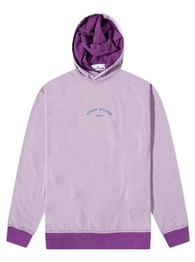 Sweatshirt Stone Island Marina Plated Dyed Popover Hoodie