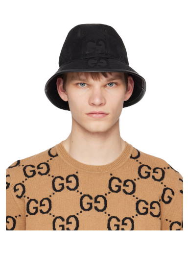 Gucci Jumbo GG Canvas Bucket Hat, Size M, Beige