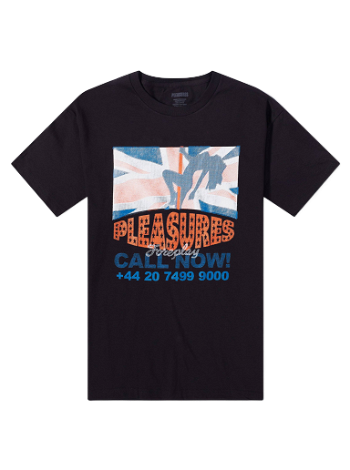 Pleasures Call Now T-Shirt Black P23SU052-BLK