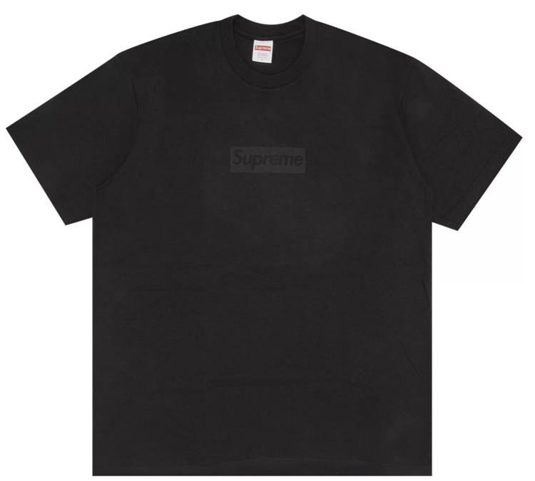 T-shirt Supreme Tonal Box Logo Tee SS23T23 BLACK | FLEXDOG