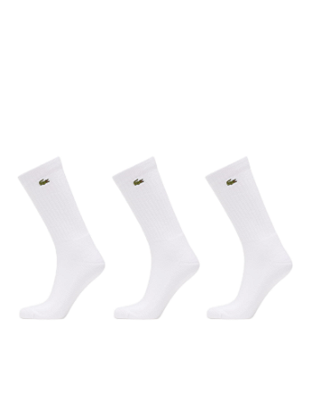 Lacoste Socks - Lacoste Sport Socks 3 Pack - RA4182 - White - Black, White,  Grey