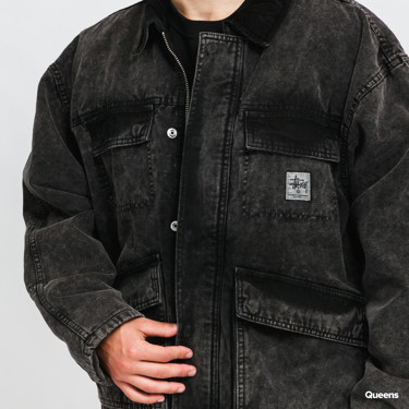 Jacket Stüssy Washed Canvas Shop Jacket 115589 / 0001 | FLEXDOG