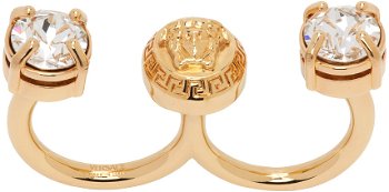 Versace Crystal Medusa Round Cuff Ring "Gold" 1014249_1A00621_4J090
