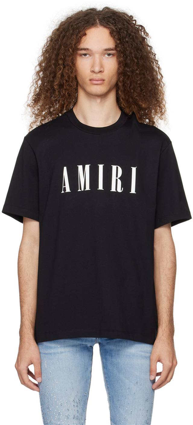 AMIRI, Crystal Embellished Champagne Logo T-Shirt, Men