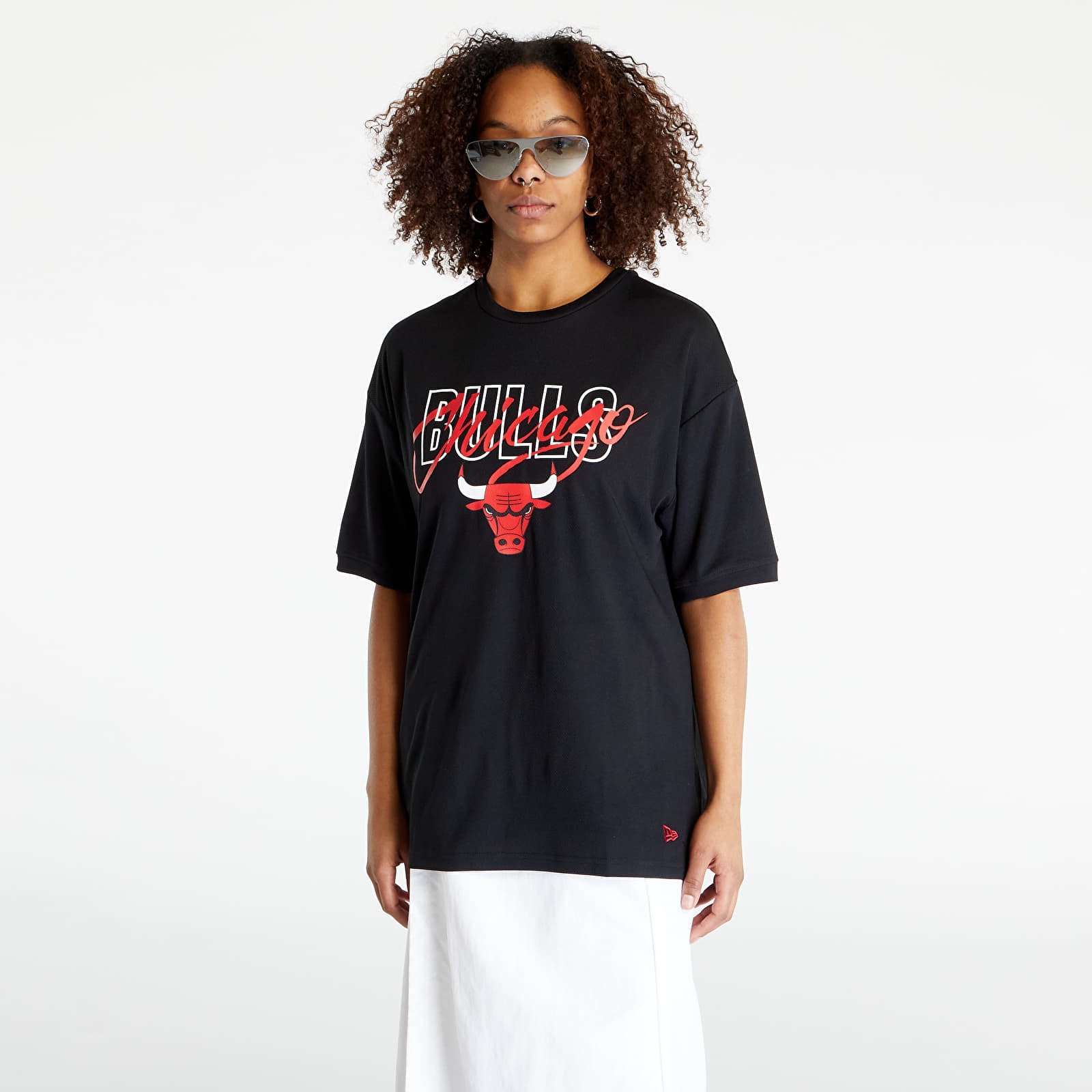 T-shirt New Era Chicago Bulls NBA Script Oversized T-Shirt 60332209