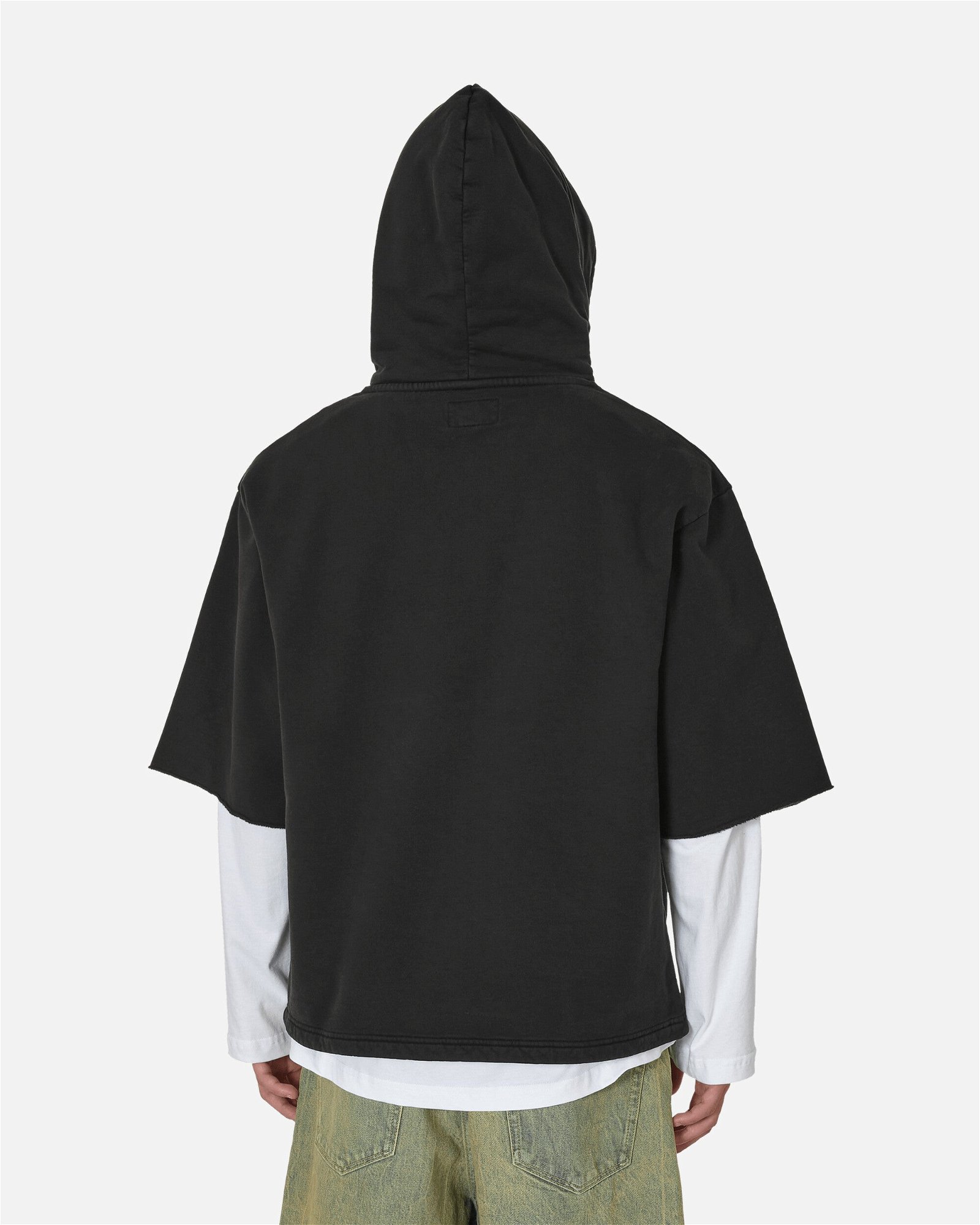 Hoodies and sweatshirts Stüssy Boxy Cropped Short Sleeve Hoodie UNISEX  Black