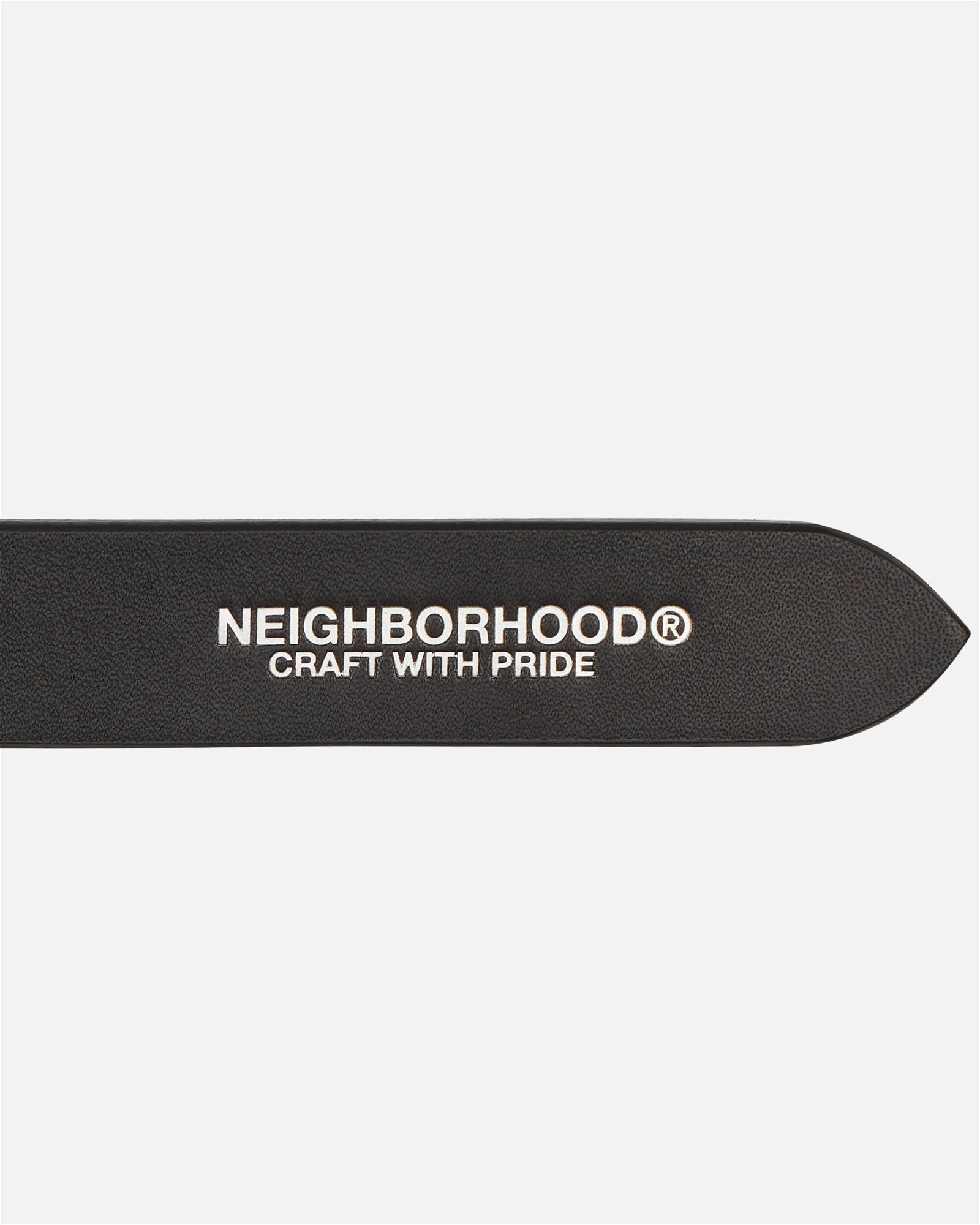 Neighborhood Leather Plain Belt 231PKNH-AC01 BK | FLEXDOG