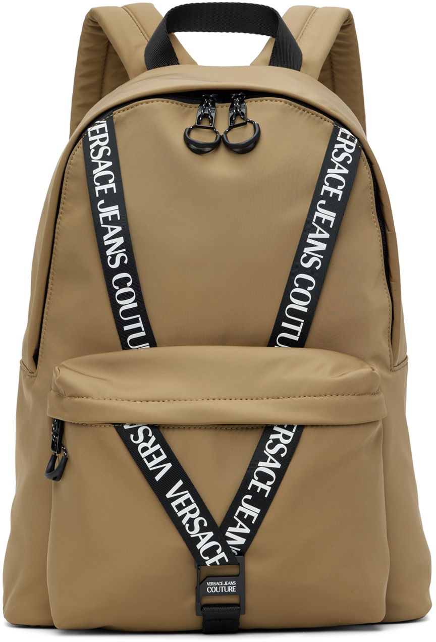 Backpack Versace Jeans Couture Tan V Webbing E74YA4B60 EZS590