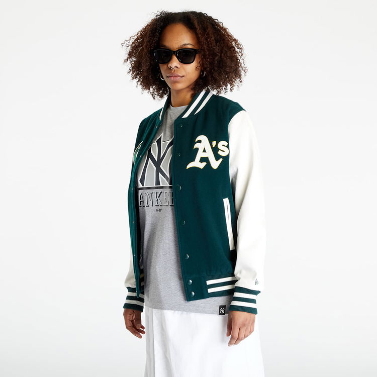 New Era MLB New York Yankees heritage varsity jacket in black