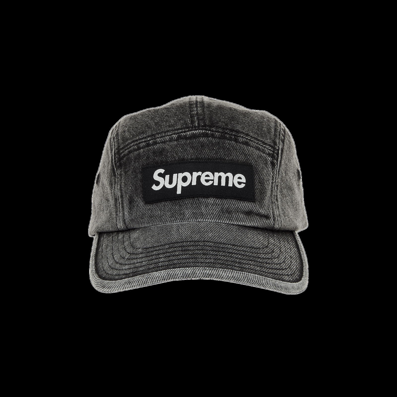 Cap Supreme Denim Camp Cap FW22H145 WASHED BLACK | FLEXDOG