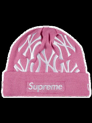 Supreme New York Yankees Box Logo New Era Pink