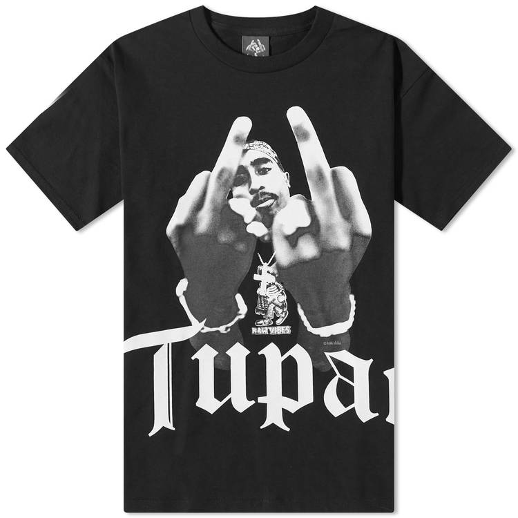 T-shirt WACKO MARIA Tupac Type 2 Crew Tee TUPAC-WM-TEE02-BK | FLEXDOG