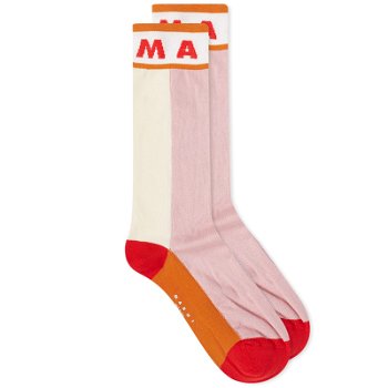 Marni Logo Socks "Dahlia" SKMC0185Q0-INC05