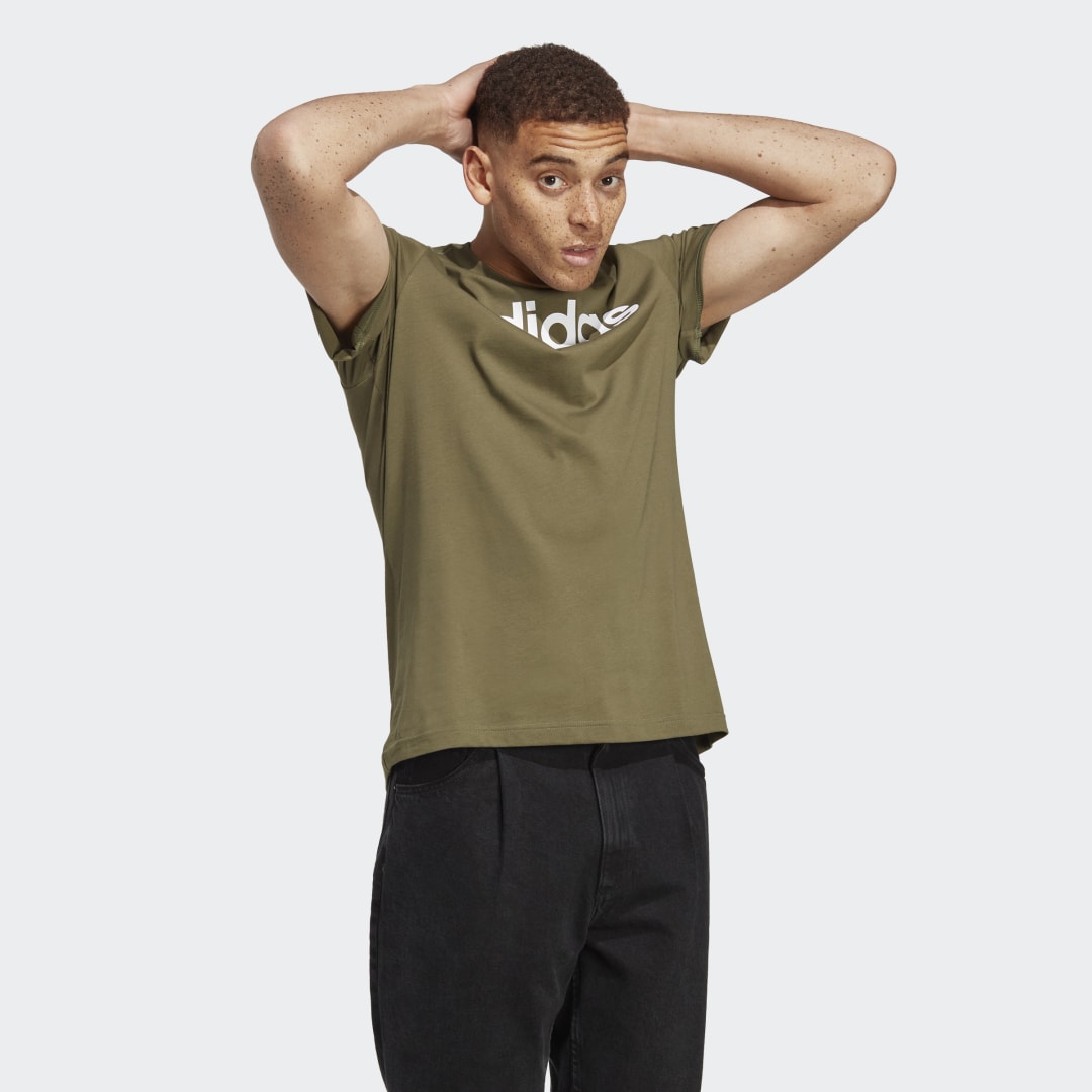 Essentials Single Jersey Linear Embroidered Logo Tee