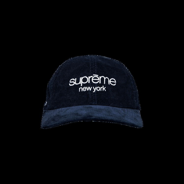 Cap Supreme GORE-TEX Corduroy Classic Logo 6-Panel FW21H49 NAVY