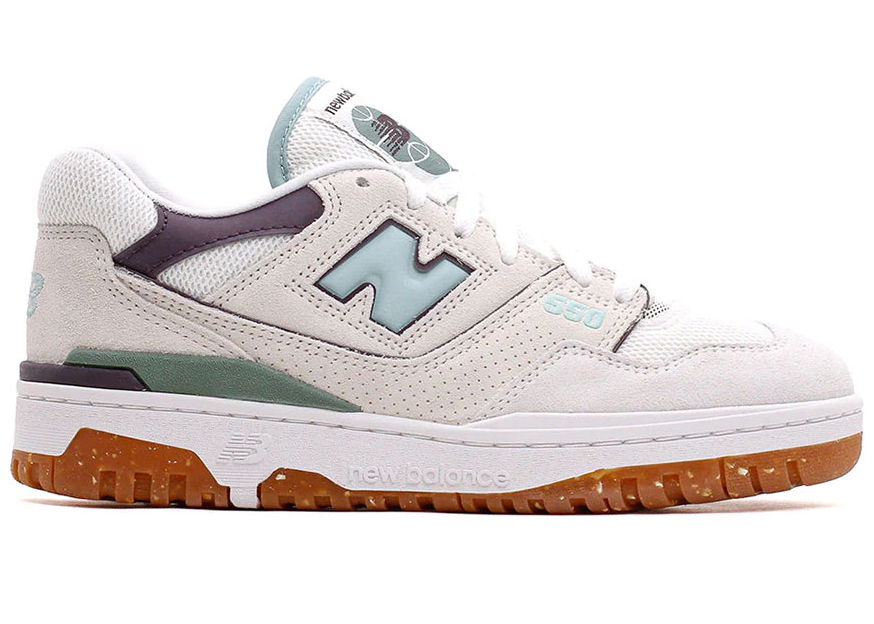 New Balance 550 White Burgundy Navy GS GSB550CR | FLEXDOG