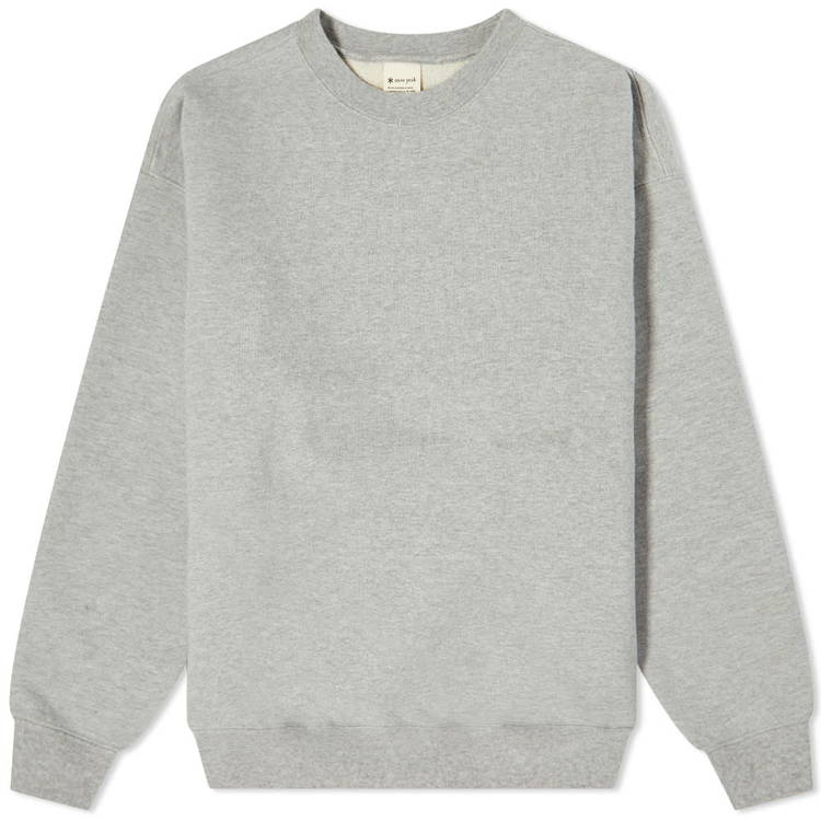 Sweatshirt Snow Peak Recycled Cotton Crew Neck Sweat SW-22SU401-MG