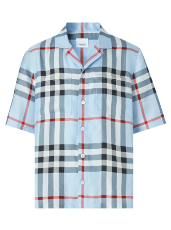 Burberry Silk Check Short-Sleeve Shirt 8050280