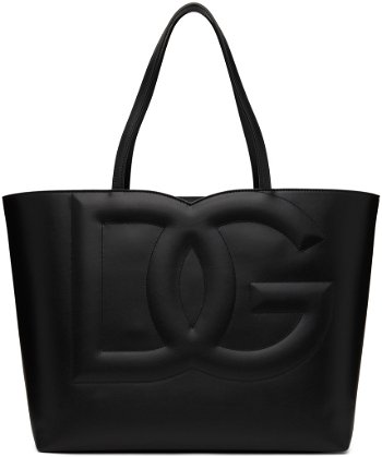 Dolce & Gabbana Black Medium 'DG' Logo Tote BB7338AW576