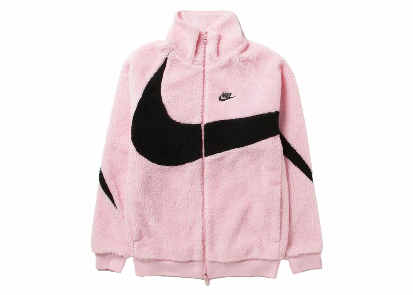 Jacket Nike Sportswear Big Swoosh Reversible Boa Jacket (Asia Sizing) Soft  Pink/Black BQ6546-690 | FLEXDOG