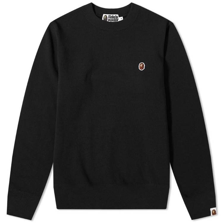 Sweater BAPE One Point Crewneck 1G30113018-BK | FLEXDOG