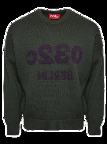 Sweater 032C Long Sleeve Taped Logo Tee FW22-C-1040 | FlexDog