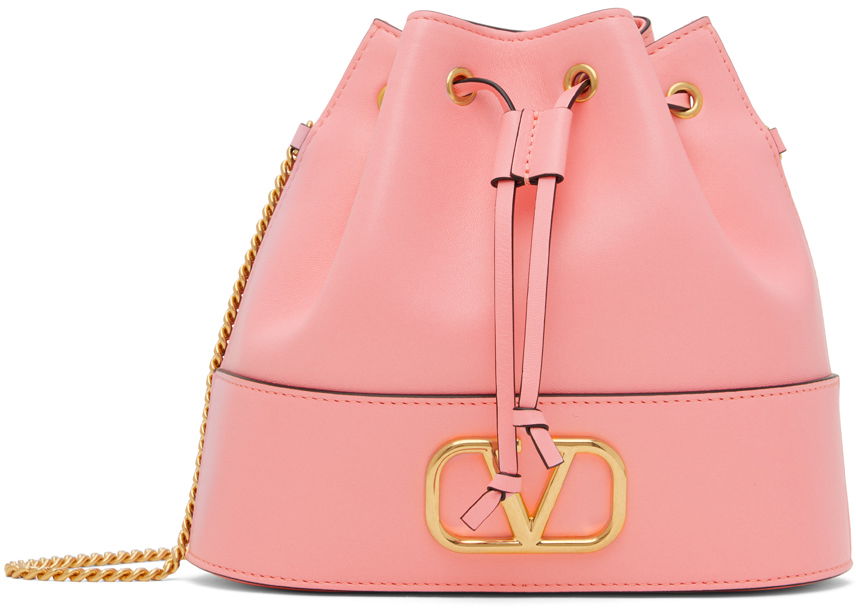 Valentino Garavani Off-White Mini VLogo Signature Bucket Bag