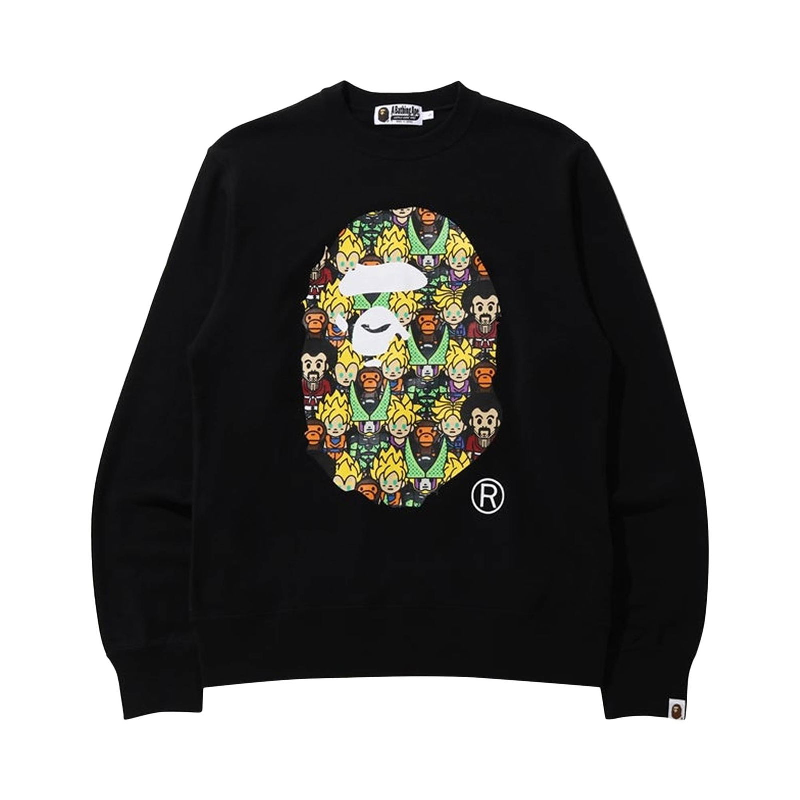 Sweater BAPE x Dragon Ball Z Baby Milo Big Ape Head Crewneck 2G23