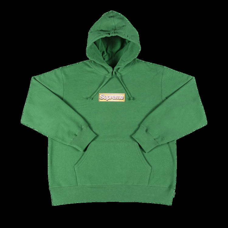 Sweatshirt Supreme Bling Box Logo Hooded Sweatshirt SS22SW57 GREEN