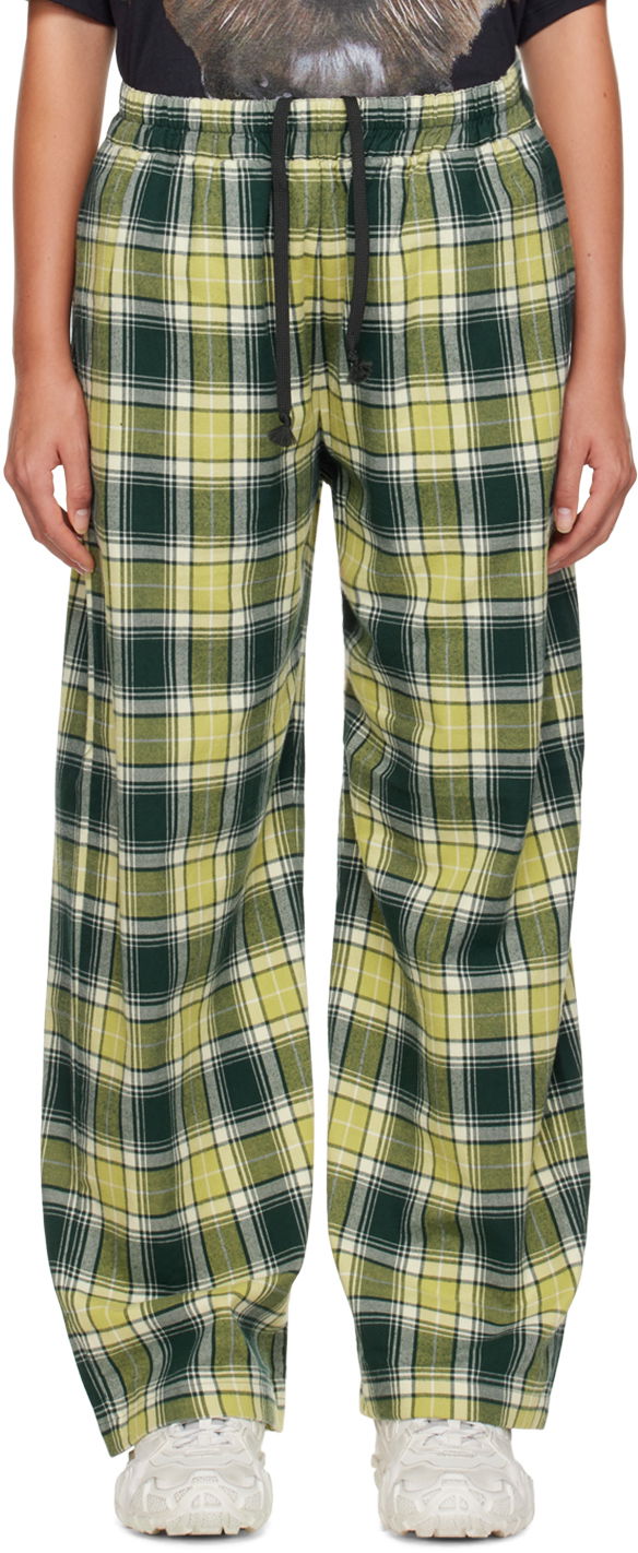 Buy Arrow Mid Rise Grid Tattersall Check Trousers - NNNOW.com