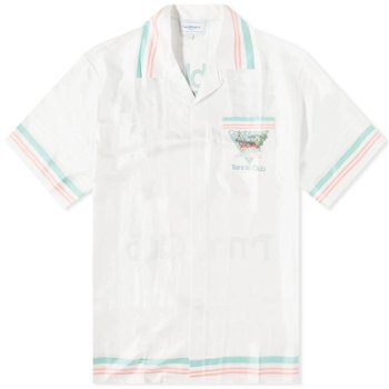 Casablanca Tennis Club Short Sleeve Silk Shirt WF23-SH-003-01