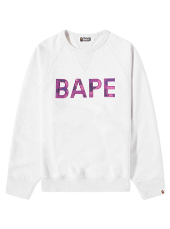 BAPE Patch Relaxed Fit Crewneck Grey 001SWJ301007M-GRY