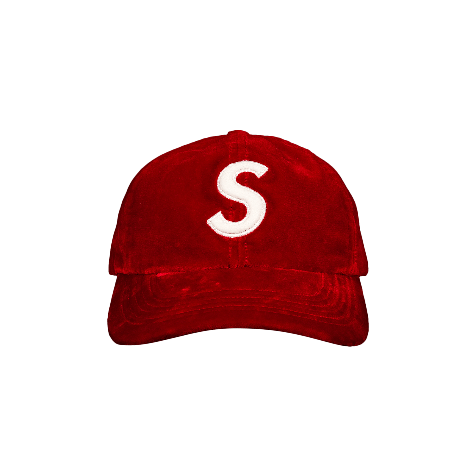 Cap Supreme Velvet S Logo 6-Panel FW20H69 RED | FLEXDOG