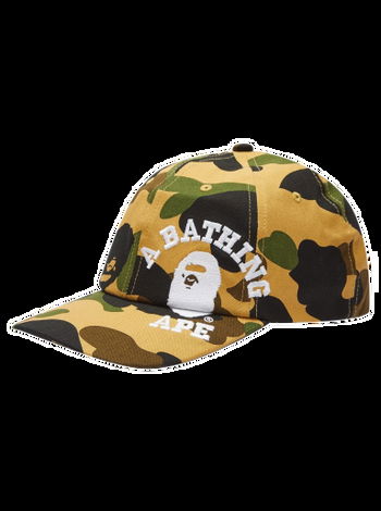 cups wallets clothing mats caps polo-shirts robes - BAPE 1ST CAMO APE HEAD  ONE POINT MESH JET mats CAP GREEN SS19 - HealthdesignShops