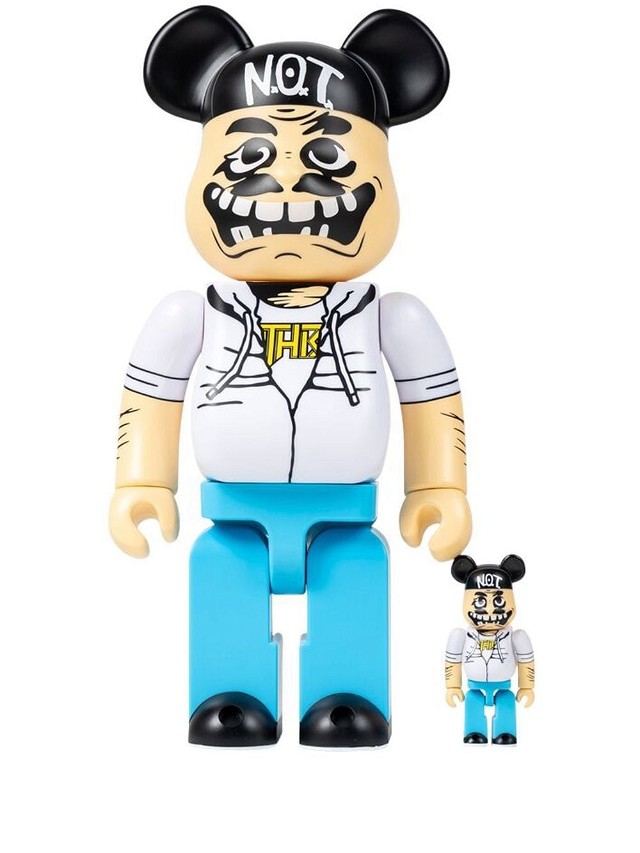 Anthrax "Notman" BE@RBRICK 100% and 400% figure set - White