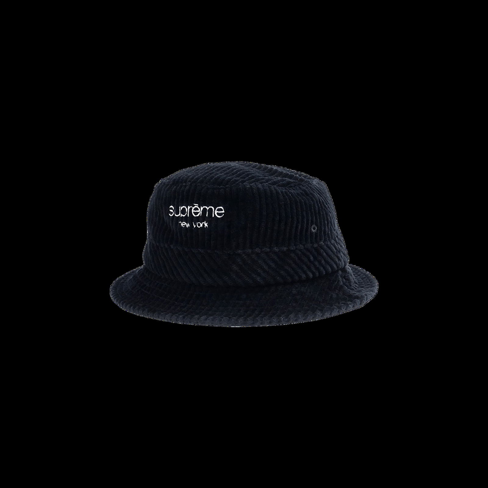 Hat Supreme Wide Wale Corduroy Crusher Hat SS20H112 BLACK