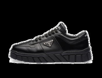 PRADA VOLUMINOUS SNEAKERS LEATHER BLACK NEW SALE SNEAKERS SHOES