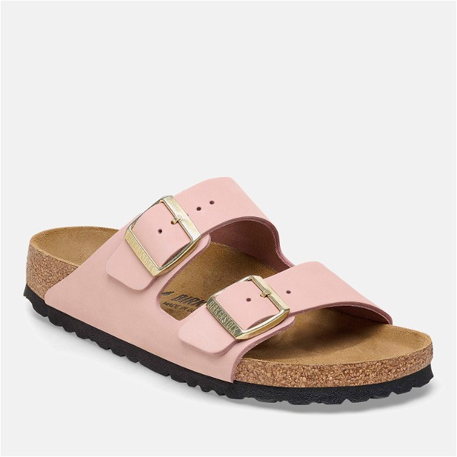 Arizona Slim Fit Nubuck Double Strap Sandals - Soft Pink