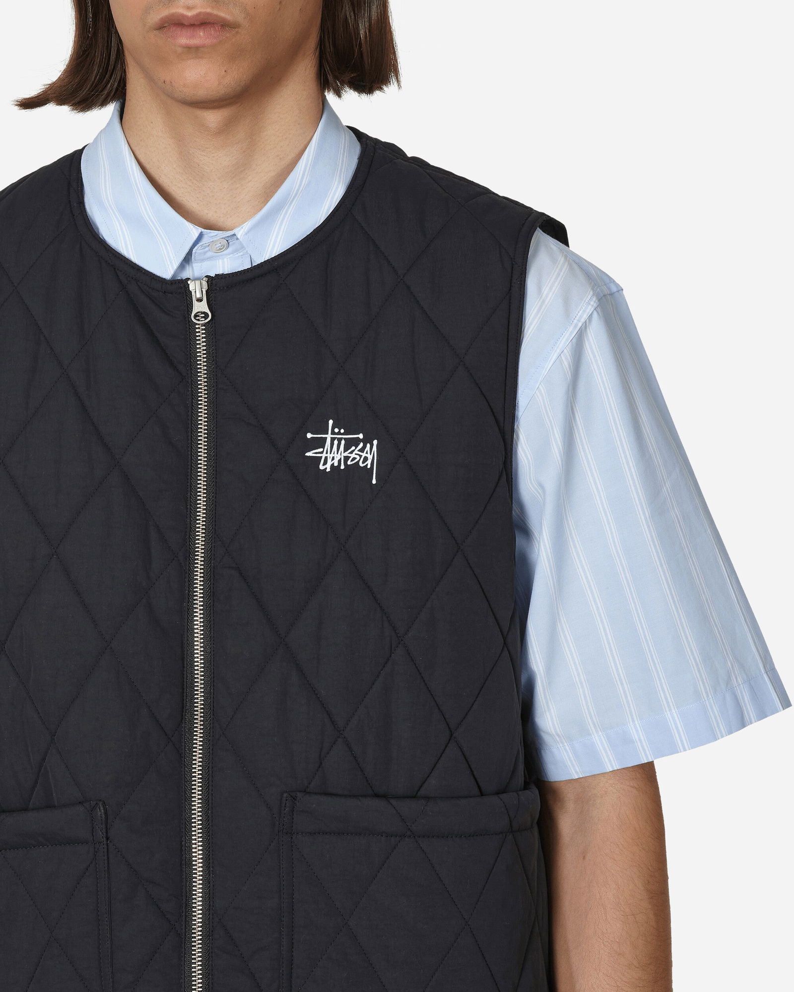 Vest Stüssy Diamond Quilted Vest 115637 BLAC | FLEXDOG