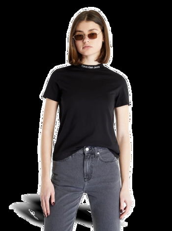 Calvin Klein Women's Monogram Logo Boxy Crewneck T-Shirt - Neutral - Xs