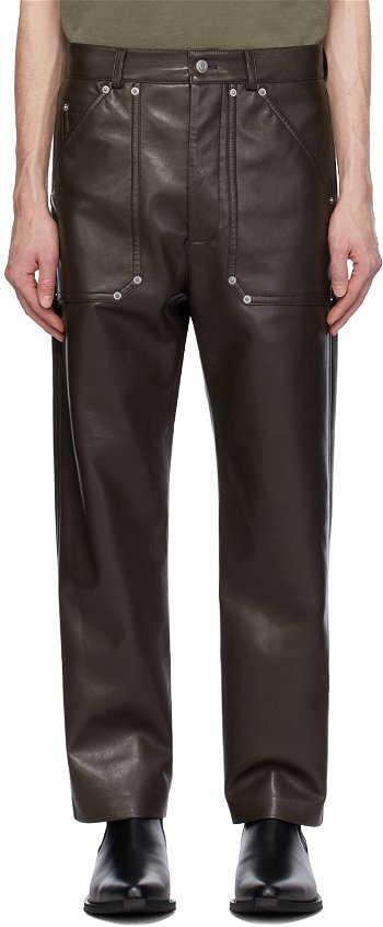 Nanushka Quido Regenerated Leather Trousers NM24RSPA01378