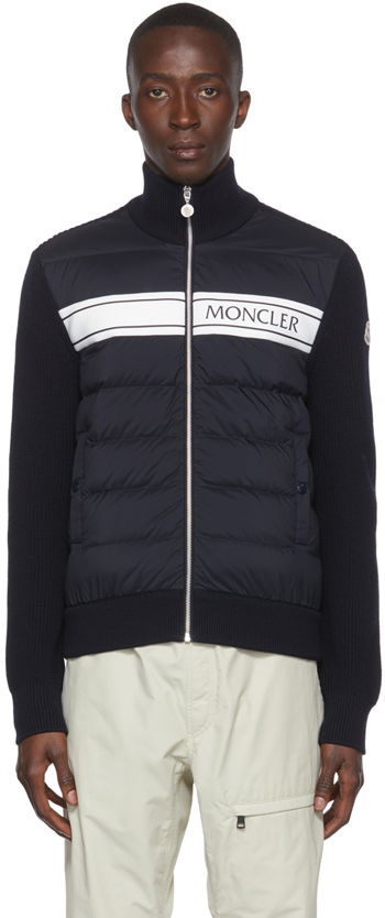 Moncler Navy Nylon Down H20919B00005M1131