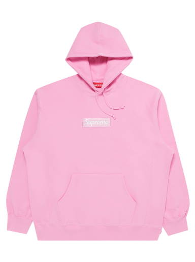 Supreme bandana box 2025 logo hooded sweatshirt pink