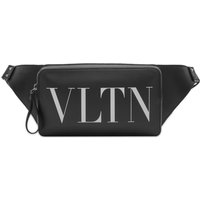 Valentino Garavani Leather Vltn Belt Bag Man Black Onesize